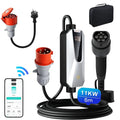 JUNSUN 11kW Mobile Wallbox Typ 2 | WIFI & APP | 6m CEE 16A + Adapter