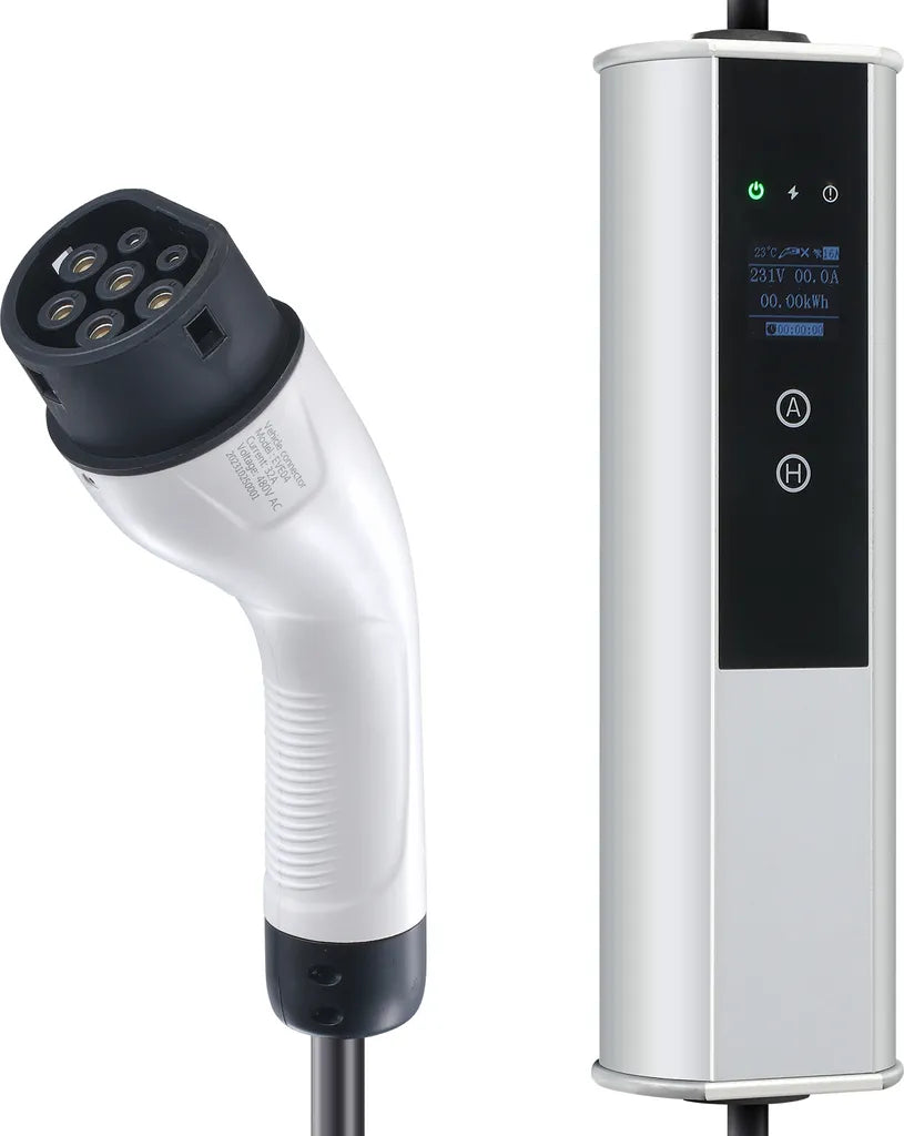 SucceBuy 22kW Mobiles EV Ladegerät Typ 2 | 32A | 7,5m Kabel | IP66 Aluminium
