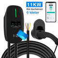 Smart EV Wallbox 11kW Typ 2 | App & WIFI | 6m Kabel | 4x RFID Karten